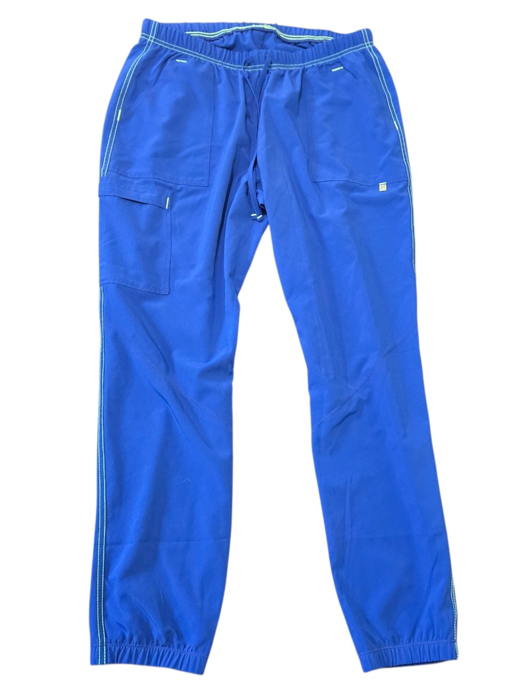 Scrubstar Royal Blue Drawstring Elastic Scrub Pants Contrast Stitching Large